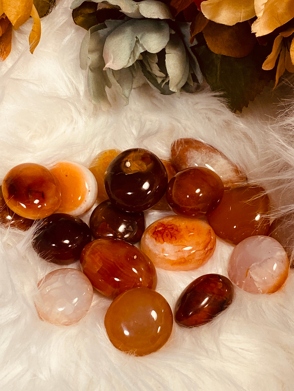 Carnelian Palm Crystals