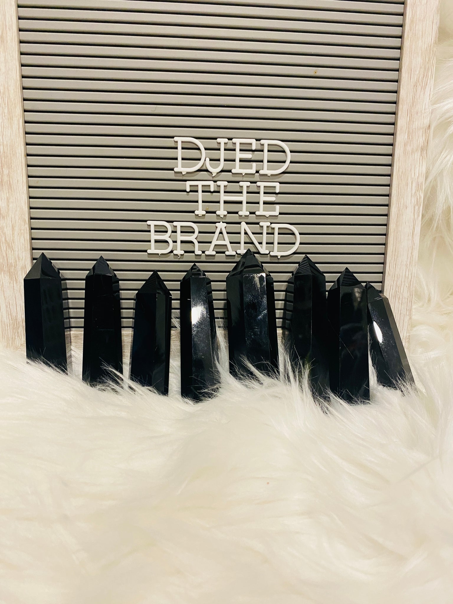 Black Obsidian Crystal Points