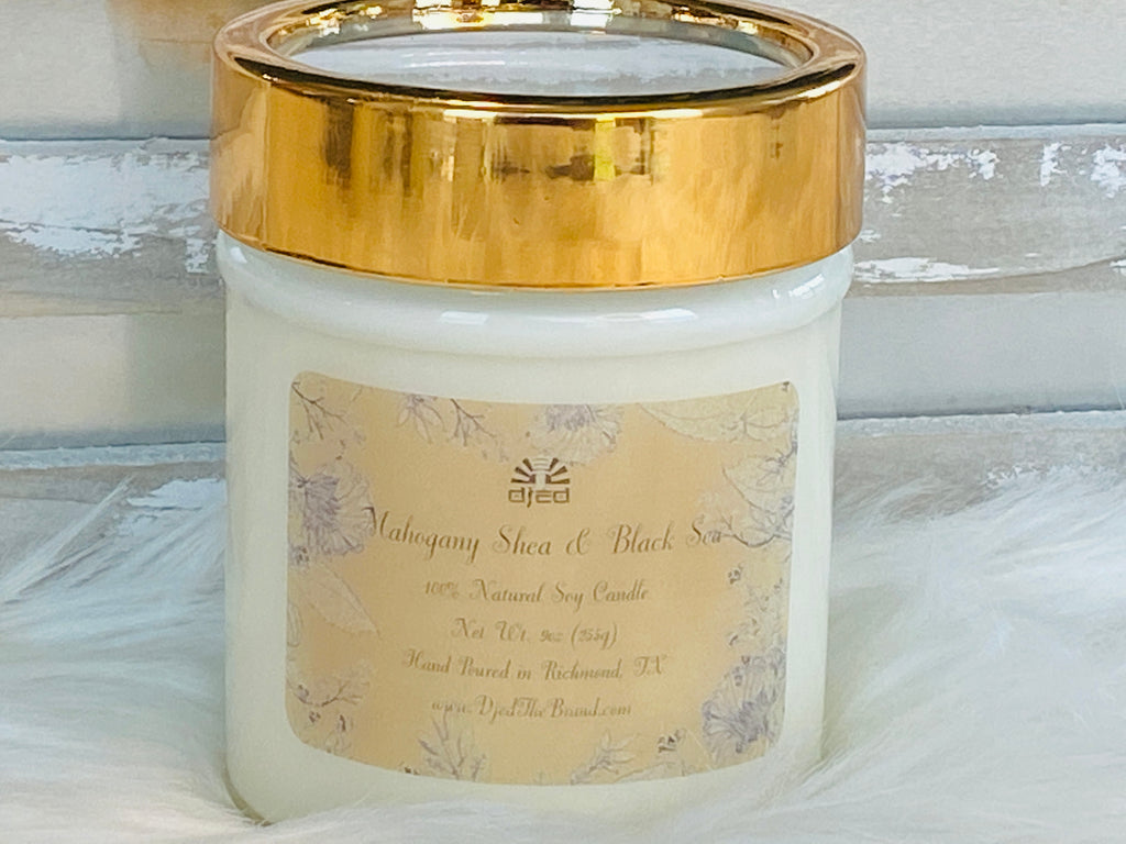 Mahogany Shea & Black Sea Aromatherapy Candle